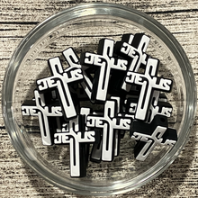 Jesus S Cross Silicone Focal Bead