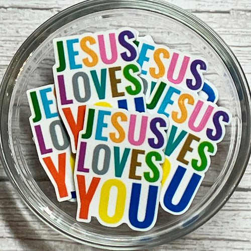 Jesus Loves You Planar Resin Flatback
