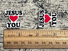 Jesus Loves You Silicone Focal Bead