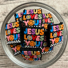 Jesus Loves You! Silicone Focal Bead