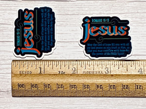 Jesus Romans 15:13 Planar Resin Flatback