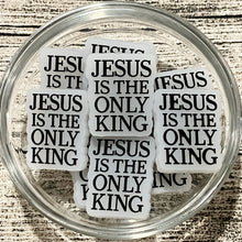 Jesus Is The Only King Silicone Focal Bead