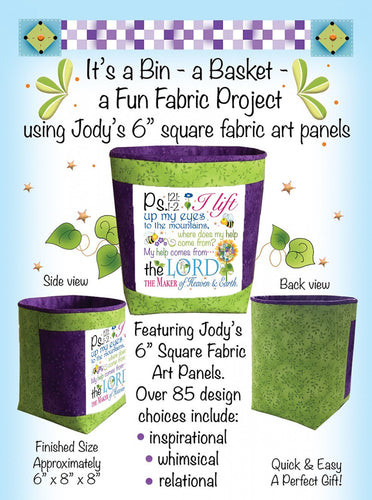 Fabric Basket Pattern for 6 inch Art Panels