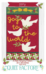 Joy To The World Wall Hanging Quilt Pattern