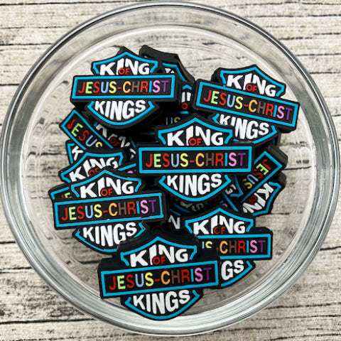 Jesus King of Kings Silicone Focal Bead