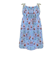 Leo XIV Holy Wave Blue Cotton Fabric