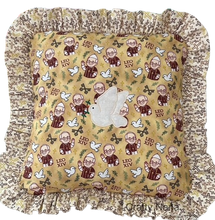 Leo XIV Holy Wave Gold/Burgundy Cotton Fabric