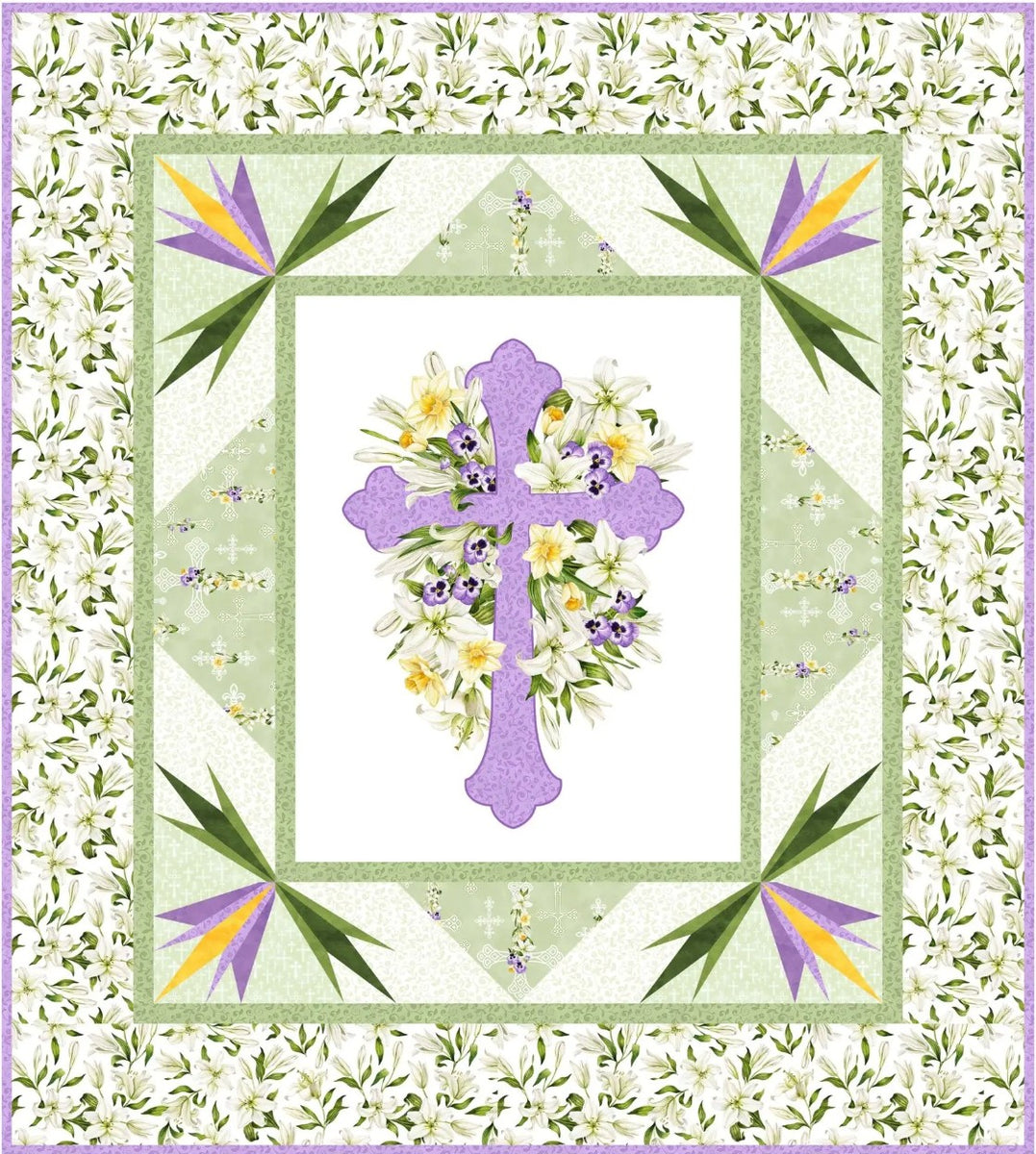 Lily Frame Quilt Pattern Heavenly Fabric Shop