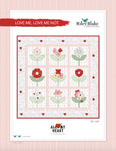 DIGITAL All My Heart Love Me Love Me Not Quilt FREE PDF Pattern