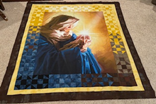 Madonna and Child Cotton Fabric Panel