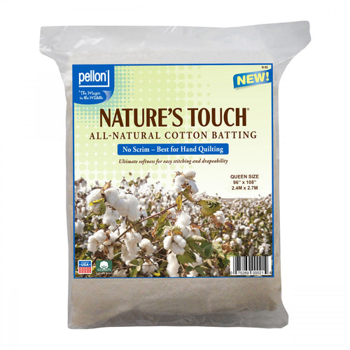 Pellon Nature's Touch 100% Cotton Batting Queen Size