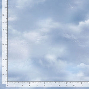 Sky Misty Clouds Cotton Fabric