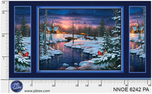 Nature's Noel Holy Night By Abraham Hunter Cotton Fabric Panel
