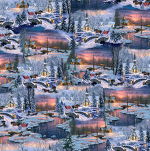 Nature's Noel Scenic Cotton Fabric