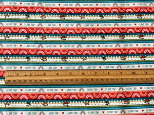 Our Greatest Gift Small Stripe Cotton Fabric