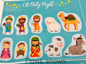 Oh Holy Night Nativity Play Set Fabric & Dual Project Patterns Kit SECONDS