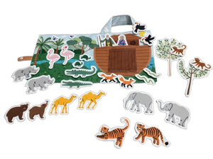 Two By Two Noah's Ark Play Set Felt Fabric Panel