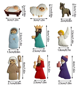 NEW Nativity Flexible PVC Flatbacks Set