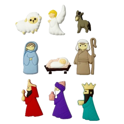 NEW Nativity Flexible PVC Flatbacks Set