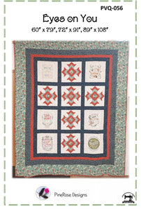 Eyes on You Cross Quilt Pattern