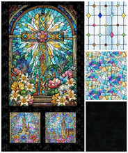 Faith Stained Glass Cross Panel Pop Quilt KIT