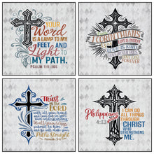 Power of the Cross Scripture 6 inch Mini Fabric 4 Panel set