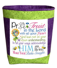 Proverbs 3:5 Trust In The Lord 6 inch Mini Fabric Art Panel