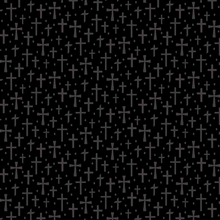 Quilting Illusions Crosses Black Cotton Fabric