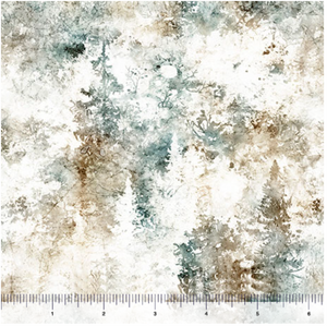 Running With The Pack Pine Trees Blender Cotton Fabric