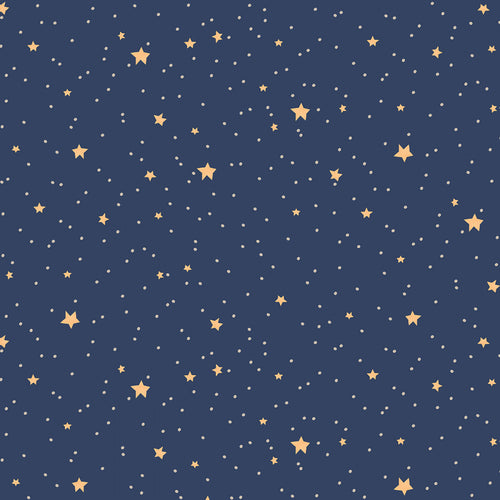 DS Nativity Advent Night Sky Twilight Cotton Fabric