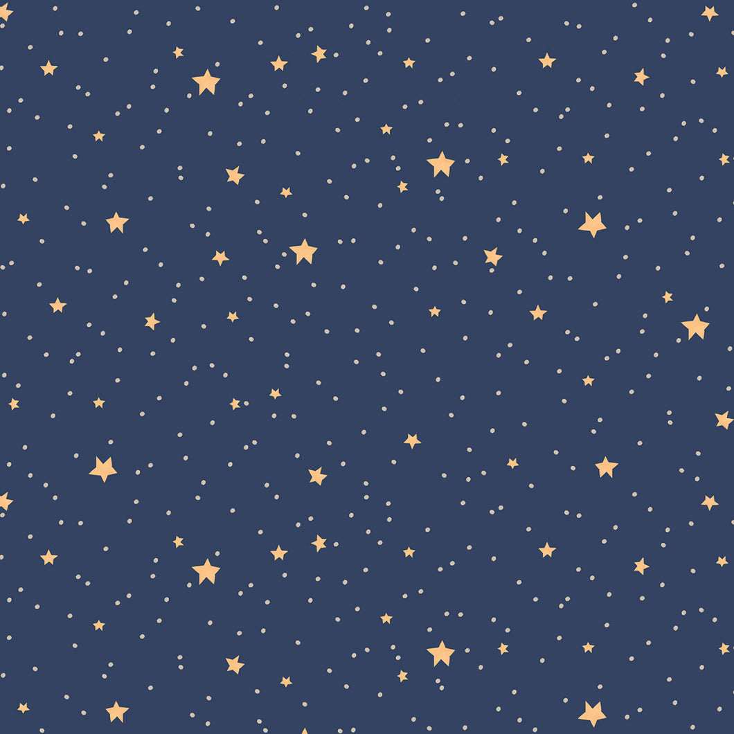 DS Nativity Advent Night Sky Twilight Cotton Fabric