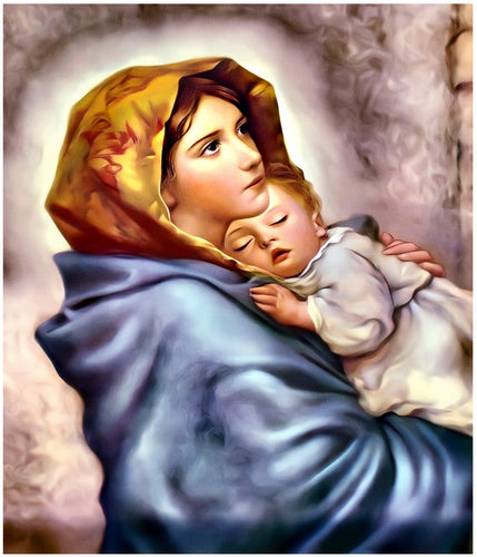 Madonna of the Streets Cotton Fat Quarter Panel