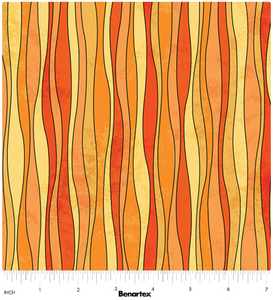 UpWords Waves Sunshine Cotton Fabric