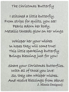 The Christmas Butterfly Ornament Pattern