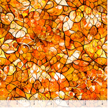 Bohemian Sunrise Celestial Orange Blender Cotton Fabric
