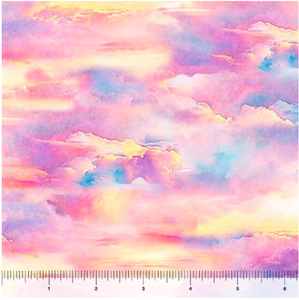 Earthly Delights Sunset Clouds Cotton Fabric