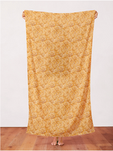 Rose Bouquets Yellow Cotton Fabric