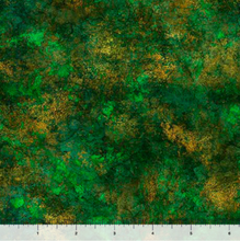 Spirit of Ireland Distressed Metal Texture Forest Blender Cotton Fabric