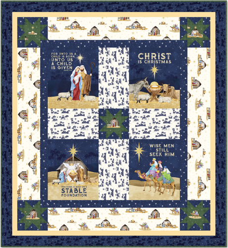Come Let Us Adore Him Panel Quilt KIT