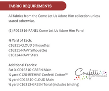 Come Let Us Adore Him Panel Quilt KIT