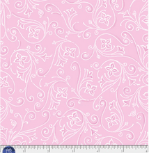 Fields of Faith Pink Scroll Cotton Fabric