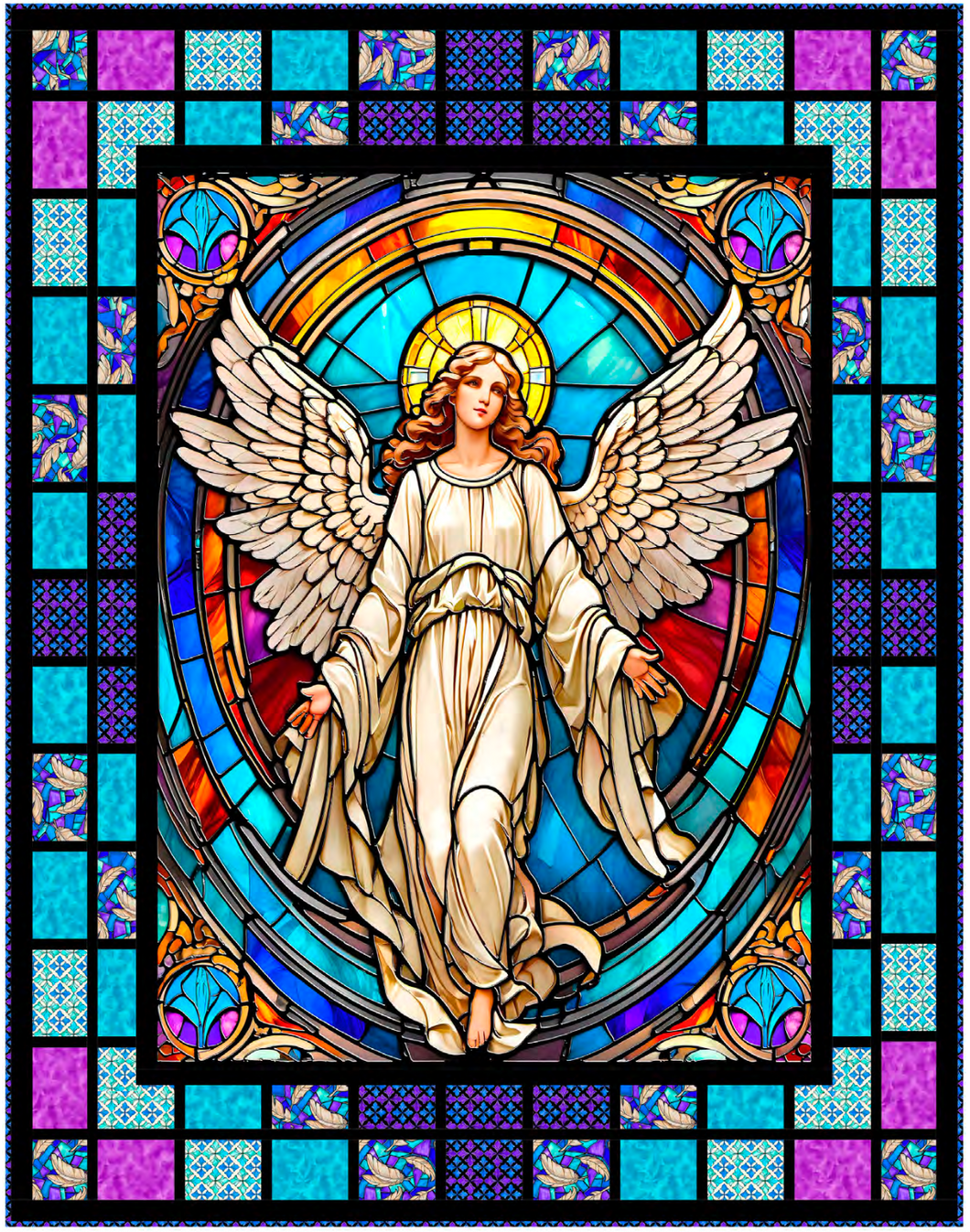 Angel Panel Guardian Angel Angelic Window Quilt KIT – Heavenly Fabric Shop