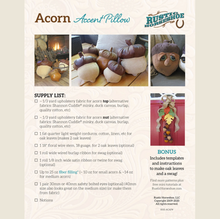 Dimensional Acorn Pillow Pattern