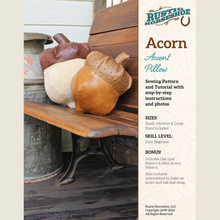 Dimensional Acorn Pillow Pattern
