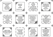 Pocket Prayer 48 Mini Charm Pack Fabric Panel