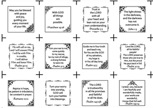 Pocket Prayer 48 Mini Charm Pack Fabric Panel