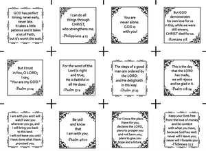Pocket Prayer 48 Mini Charm Pack Fabric Panel