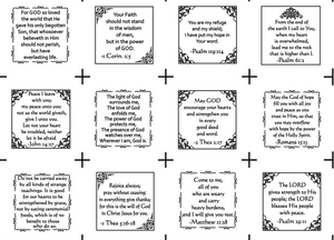 Pocket Prayer 48 Mini Charm Pack Fabric Panel