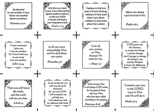 Pocket Prayer 48 Mini Charm Pack Fabric Panel