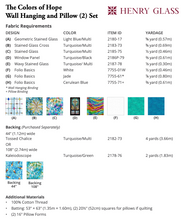 Faith Colors of Hope Wall Hanging & Pillows KIT